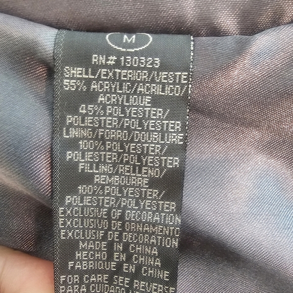 Kenneth Cole Reaction Plaid Coat with Faux Fur Collar Purple Gray Winter Warm - Picture 15 of 15